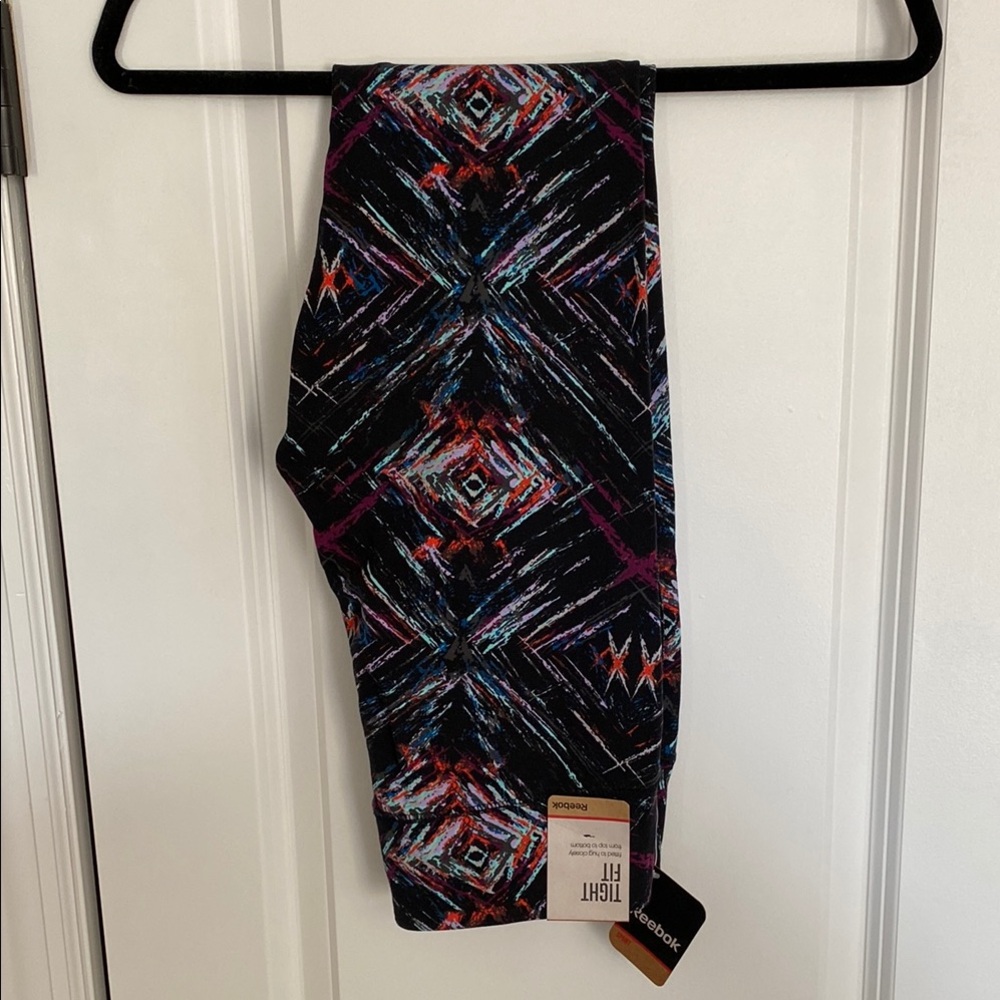 Reebok Women’s Black Patterned Leggings